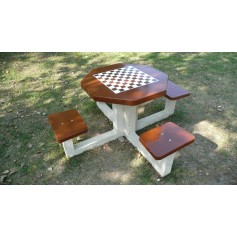 Table de jeux d'échecs ou dames