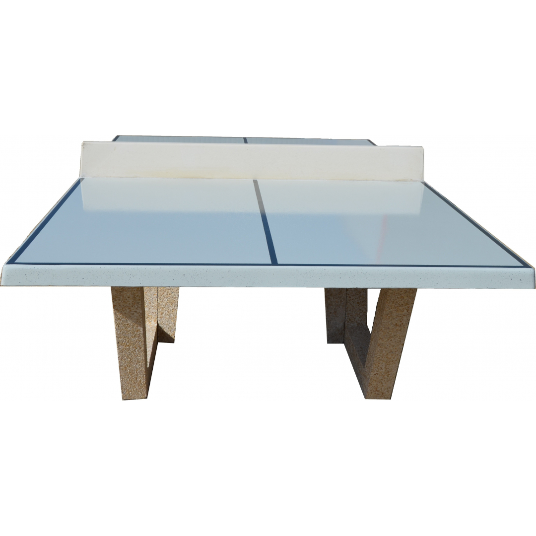 Table de ping-pong extérieur béton - l. 274 x h. 76 x pr. 152 cm