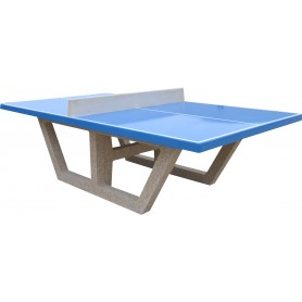 Table ping-pong plateau bleu ciel