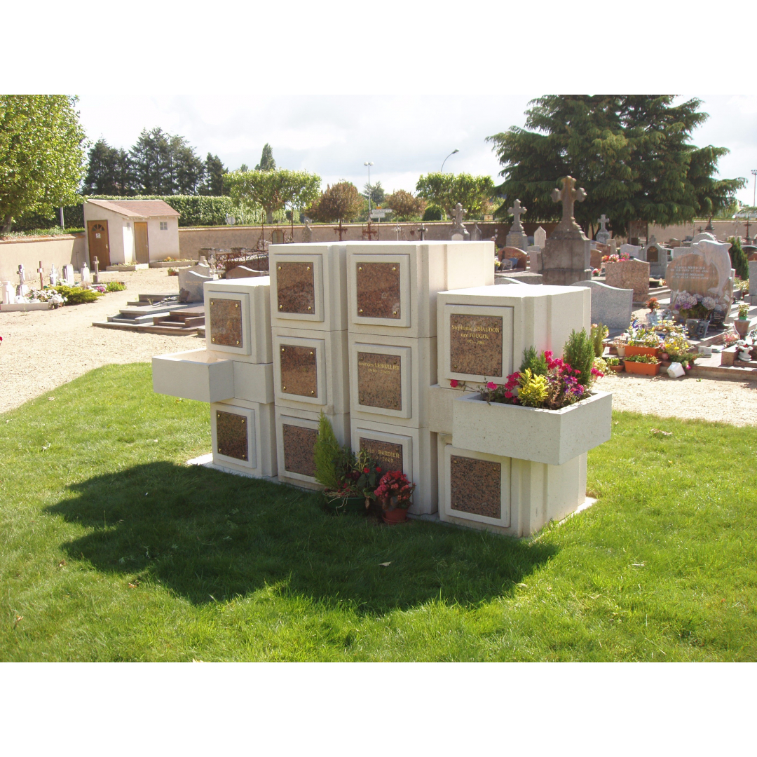 Case columbarium structurée